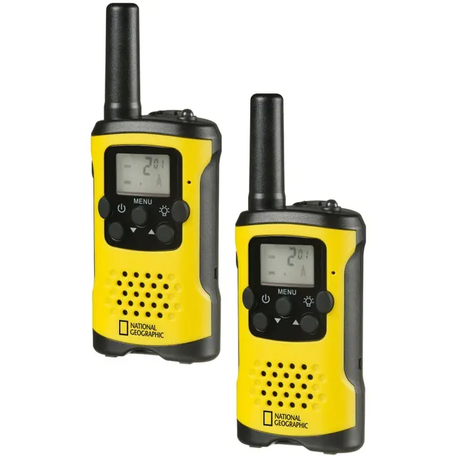 Walkie-talkies NATIONAL GEOGRAPHIC con largo alcance de hasta 6 km y función manos libres