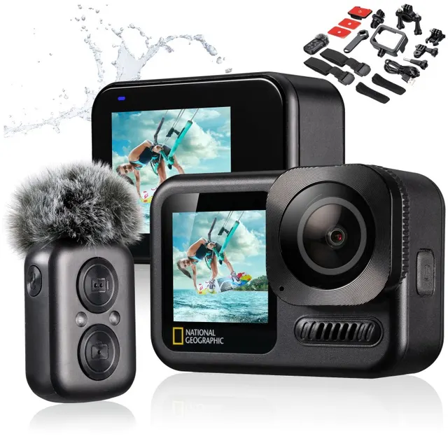 NATIONAL GEOGRAPHIC 4K Ultra-HD 60fps Wi-Fi Cámara Deportiva Explorer 7