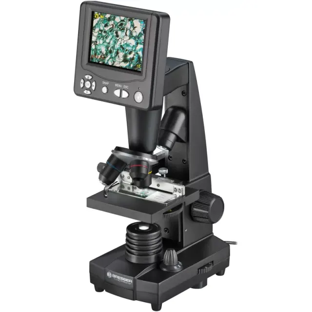 BRESSER Microscopio de enseñanza LCD 8.9cm (3.5")