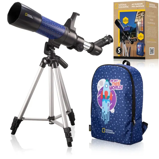 Telescopio infantil NATIONAL GEOGRAPHIC con App de realidad aumentada