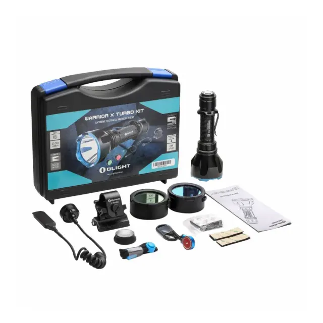 Kit de caza linterna LED recargable WARRIOR X Turbo 1.100 lum Olight