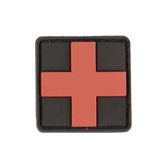 Parche PVC cruz primeros auxilios 2.5 x 2.5cm Rojo
