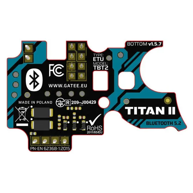 INTERNO GATILLO ELECTRONICO GATE TITAN II BLUETOOTH VER.2 EXPERT CABLEADO TRASERO