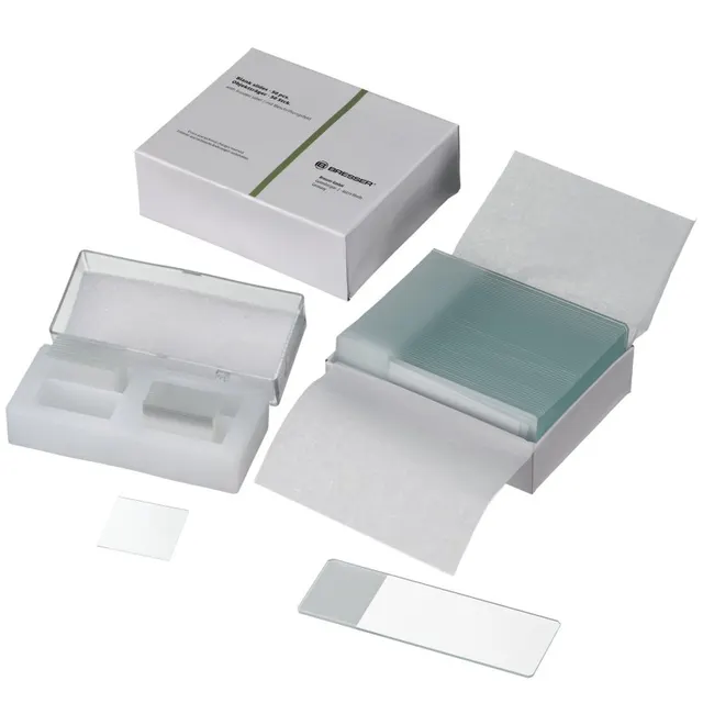Set de portaobjetos BRESSER para microscopio