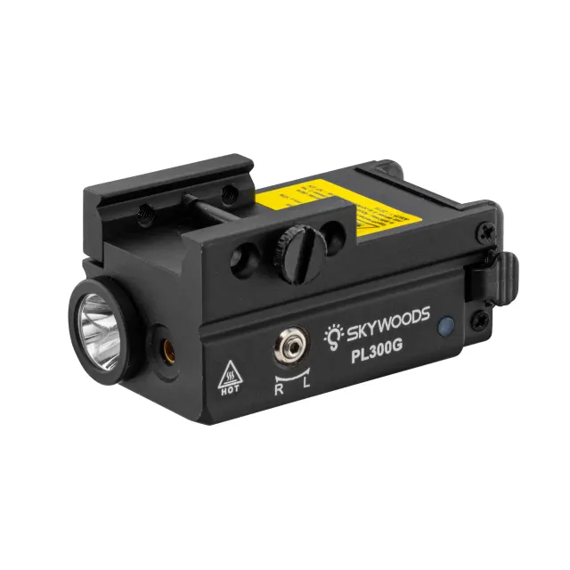 Skywoods Torcia tattica 300 Lumen Combo Torcia + Laser
