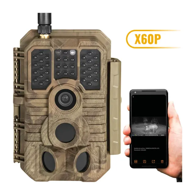 Cámara de caza GardePro X60P con envío de imágenes y batería