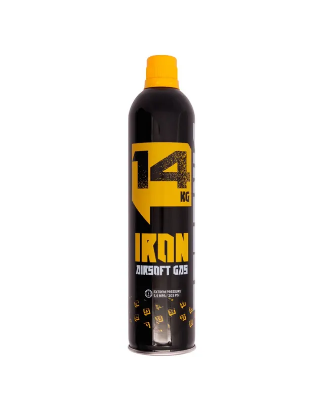 Botella Gas IRON 14 kg con Silicona 600 ml - Arsenic