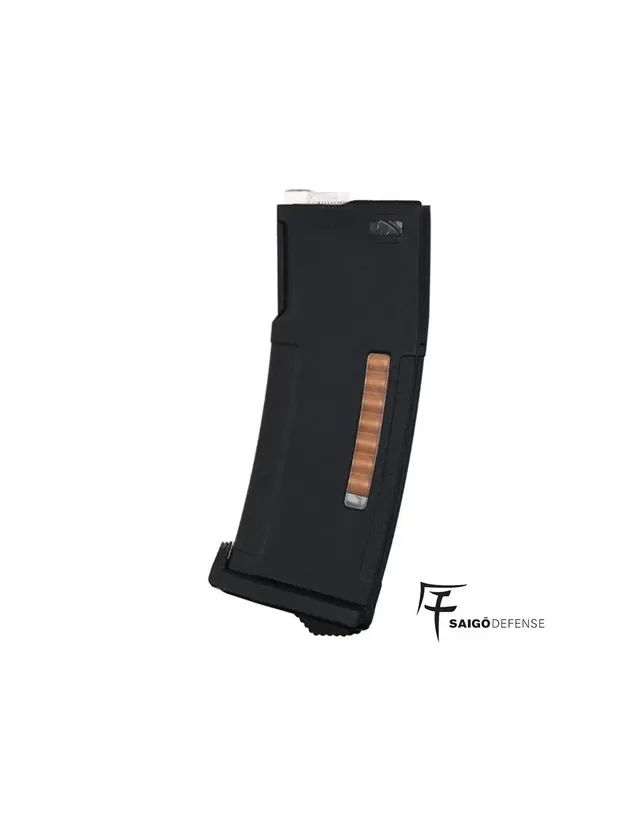 CARGADOR POLIMERO AEG M4 150 RDS NEGRO SAIGO DEFENSE
