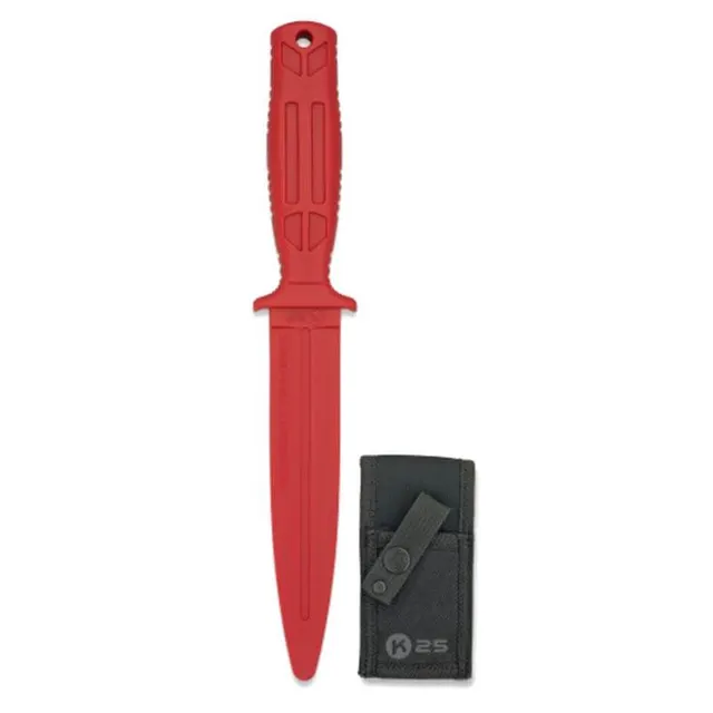 CUCHILLO ENTRENAMIENTO DUMMY K25 31994-RO GOMA CON FUNDA