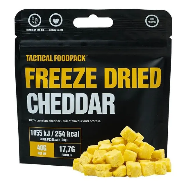 SNACK TACTICAL FOODPACK QUESO CHEDDAR LIOFILIZADO (VEGETARIANO)