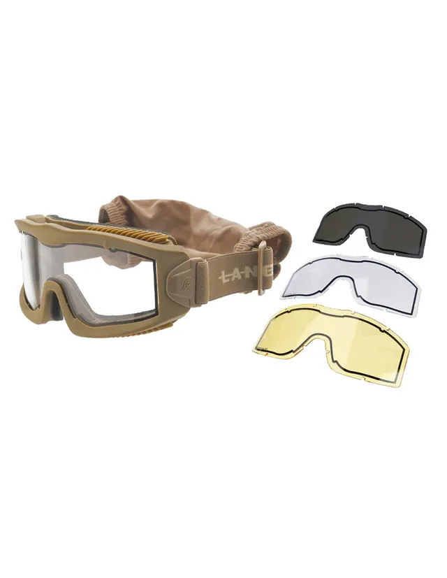 Máscara serie AERO Thermal tan con 3 pantallas