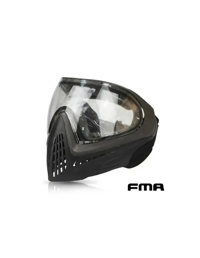 MASCARA FMA FULL FACE NEGRA DOBLE LENTE TRANSPARENTE