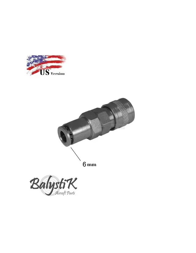 Conector Hembra US para macrolinea de 6 mm HPA - BalystiK