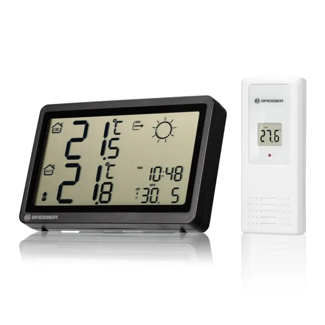 BRESSER Estación Meteorológica Meteo Temp HZ en Negro