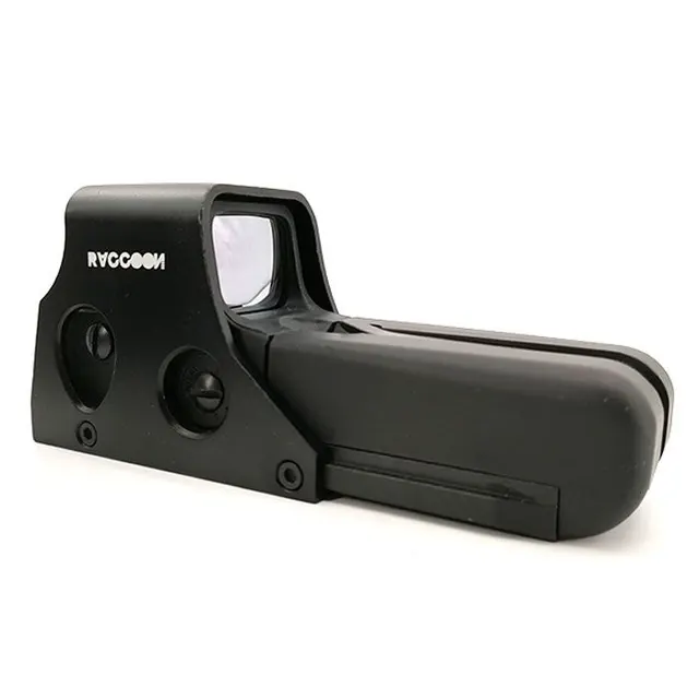 MIRA HOLOGRAFICA ROJO/VERDE RACCOON 552 RRD001 NEGRA