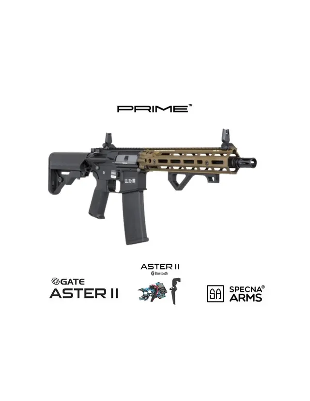 RIFLE ELÉCTRICO DANIEL DEFENSE RIS III 10.5" SA-P27 PRIME ASTER II ETU CHAOS BRONCE - SPECNA ARMS
