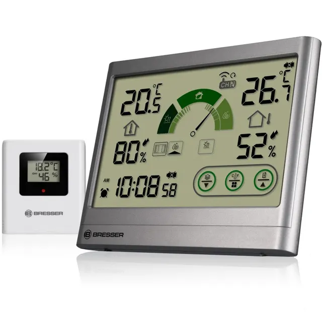 BRESSER Termo-Higrómetro con Recomendación de Ventilación VentAir H