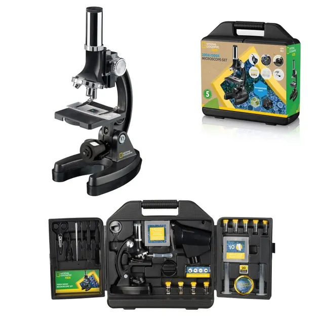 Microscopio 300x-1200x NATIONAL GEOGRAPHIC con Maleta