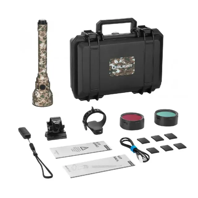 Kit de caza linterna LED recargable Javelot Turbo 2 Olight Camuflaje