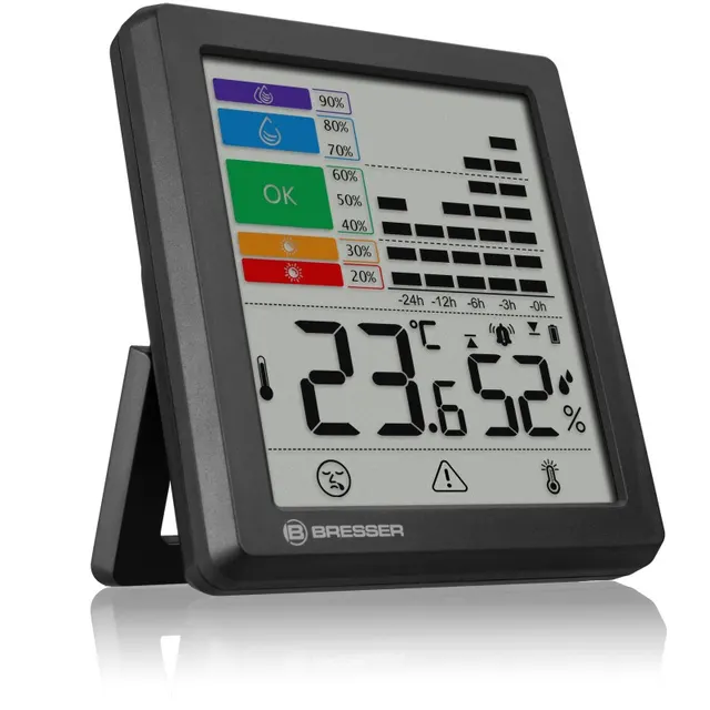 BRESSER Termo-Higrómetro con Alarma para Moho