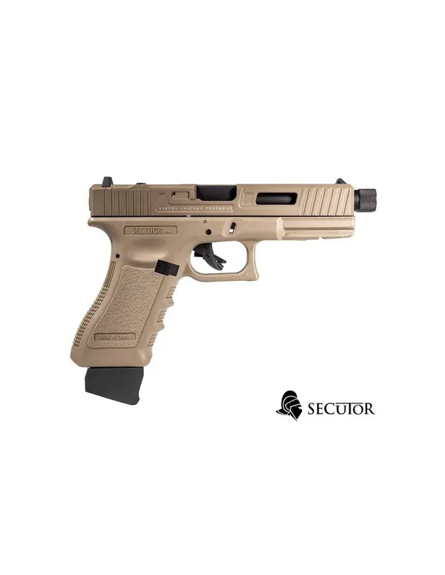 PISTOLA CO2 BLOW BACK GLADIUS MAGNA III TAN SECUTOR ARMS