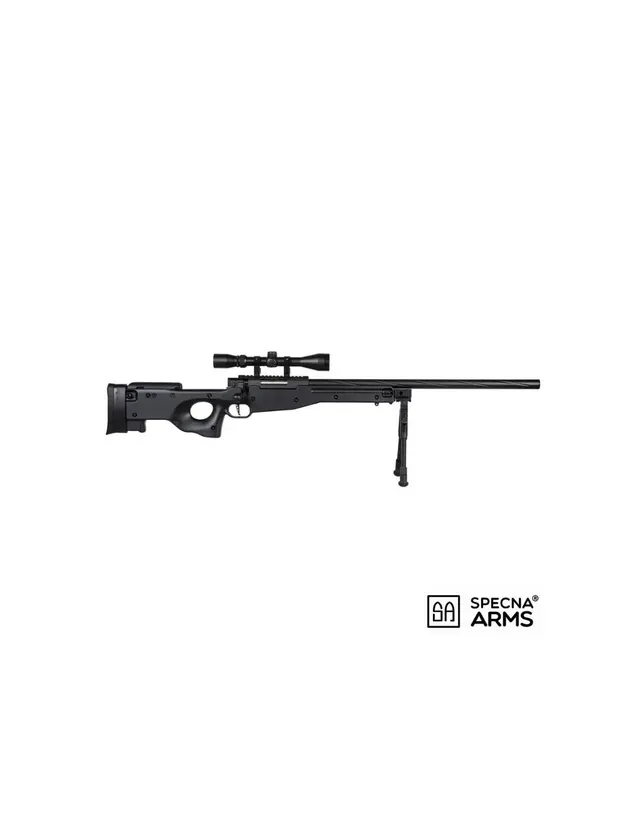 Fusil Specna Arms SA-S11 EDGE L96 con Visor y Bípode Negro
