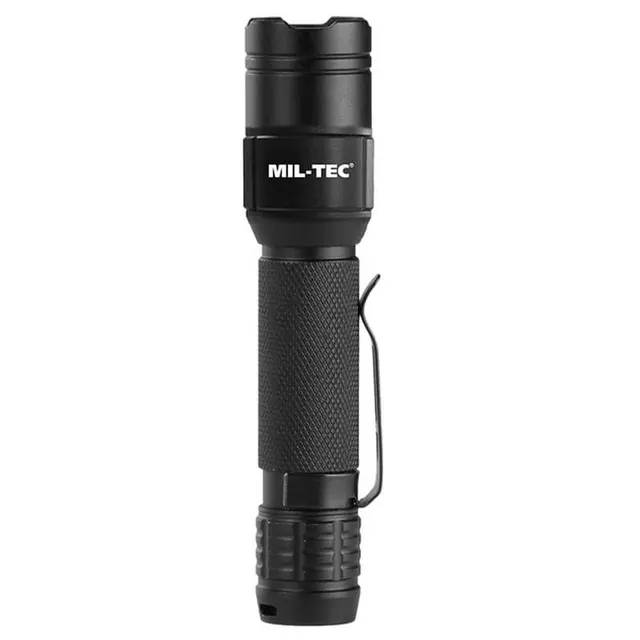 LINTERNA DE MANO MIL-TEC FLASHLIGHT TACTICAL MINI RECARGABLE NEGRA