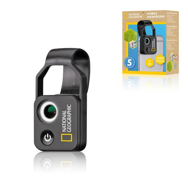 NATIONAL GEOGRAPHIC 200x Microscopio para smartphone con CPL
