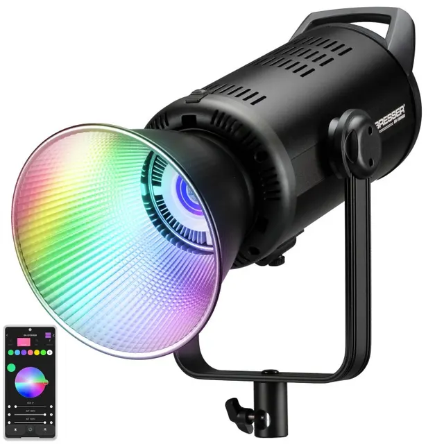 Luz LED COB BRESSER BR-180RGB