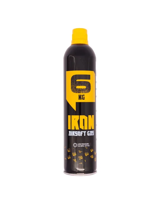 Botella gas IRON 6kg (87 PSI) con silicona - Arsenic