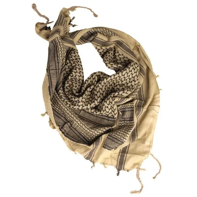 PAÑUELO TACTICO MIL-TEC PALESTINO SHEMAGH KHAKI/NEGRO