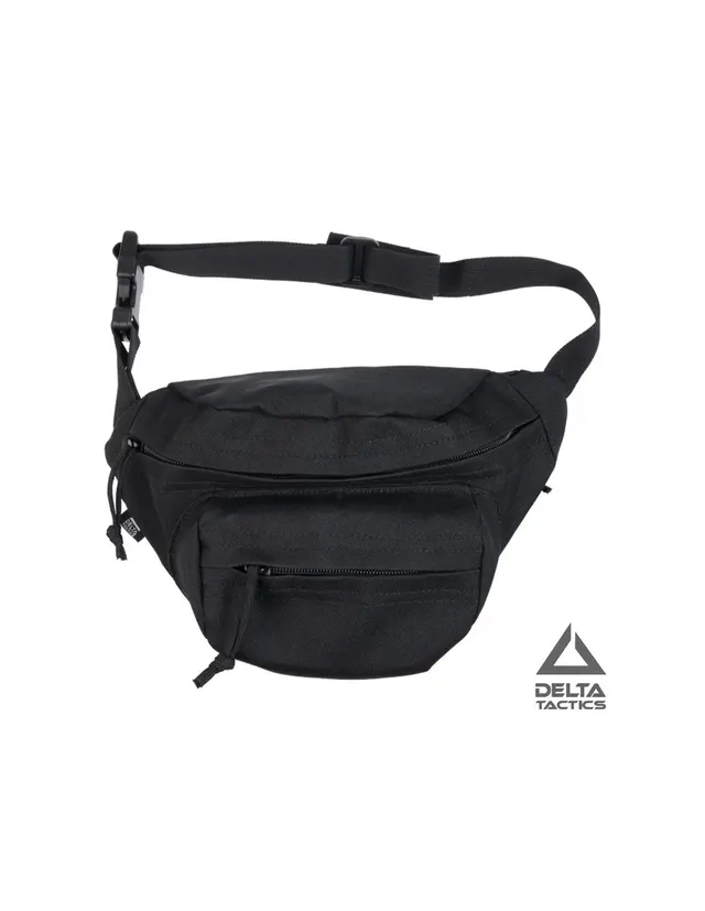 Bolsa Raider Force Black Delta Tactics - Riñonera Táctica Negra