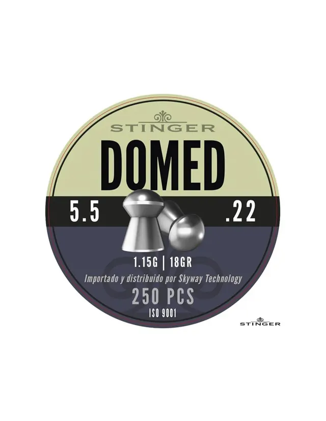 STINGER DOMED 5,5 / 1,15GR (250) - Balines de Alta Precisión para Airsoft