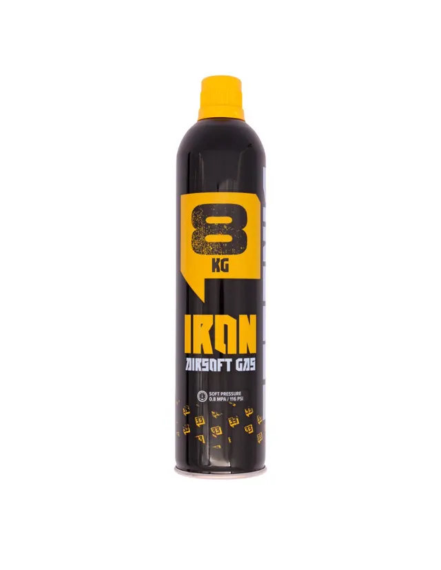 Botella Gas IRON 8kg 600ml con silicona - Arsenic