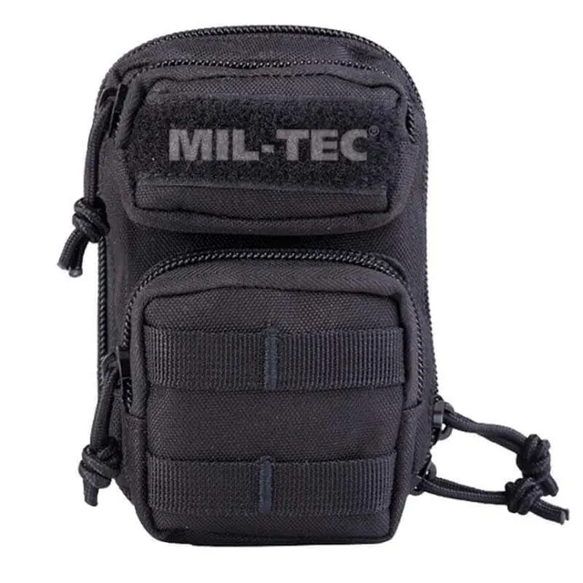 POUCH MULTIUSOS MIL-TEC MINI C/MOLLE DELANTERO NEGRO
