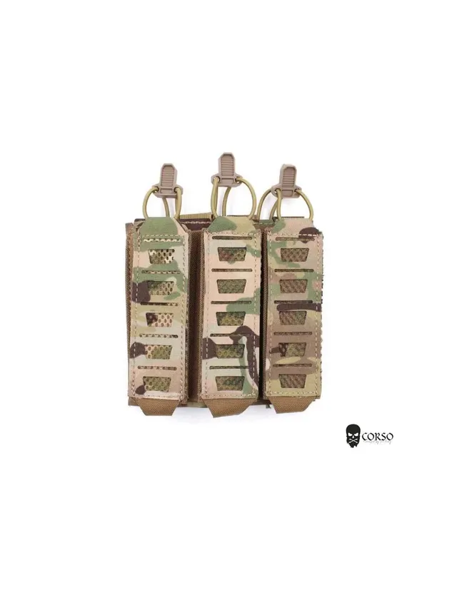 POUCH CORSO CARGADOR MP5/MP7 TRIPLE DAGGER LASER - MULTICAM