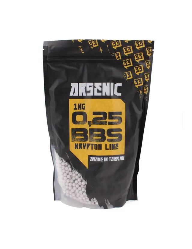 Bolas Krypton 0,25 g 1 kg 6 mm blancas - Arsenic