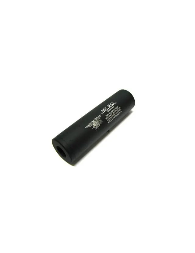 Silenciador corto 108MM S.E.A.L NEGRO