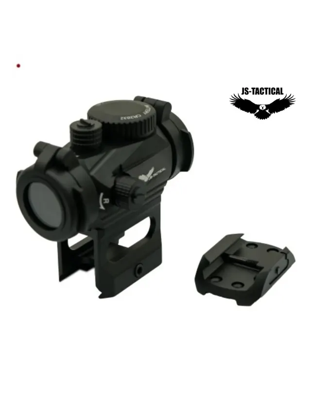 Punto rojo 1x20 negro con estuche - JS Tactical