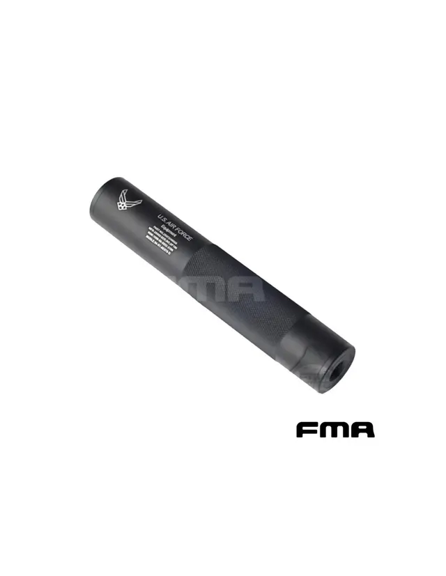 SILENCIADOR FMA U.S.A AIR FORCE LARGO 198MM NEGRO