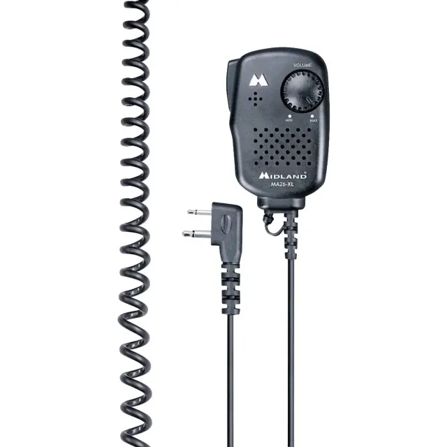 midland – ma26-xl microfono altoparlante -connettore a l 2 ping
