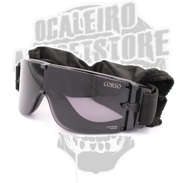 ÓCULOS CORSO REVENGE MK800 3 LENTES BK