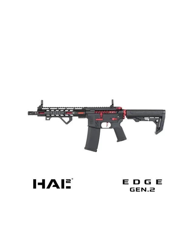 FUSIL SA-E39-L EDGE HAL2 GEN.2 NEGRO/ROJO - SPECNA ARMS